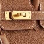 Hermès Birkin 25 Togo Gold Retourne Gold Hardware - Image 6