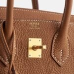 Hermès Birkin 25 Togo Gold Retourne Gold Hardware - Image 8