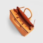 Hermès Birkin 25 Togo Orange Palladium Hardware - Image 5