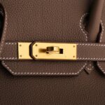 Hermès Birkin 30 Togo Etoupe Retourne Gold Hardware - Image 7