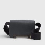 Hermès Geta Bag Chevre Black Gold Hardware - Image 4