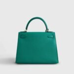 Hermès Kelly 28 Epsom Vert Jade Sellier Gold Hardware - Image 3