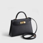 Hermès Kelly Mini Epsom Sellier Black Gold Hardware - Image 2