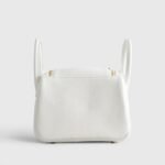 Hermès Lindy 20 Calfskin New White Gold Hardware - Image 3