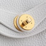 Hermès Lindy 20 Calfskin New White Gold Hardware - Image 6