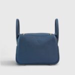 Hermès Lindy 20 Clemence Blue de Prusse Gold Hardware - Image 3