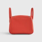 Hermès Lindy 20 Clemence Go Orange Field Palladium Hardware - Image 3