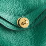 Hermès Lindy 20 Clemence Vert Vertigo Gold Hardware - Image 6