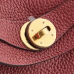 Hermès Lindy 26 Clemence Rouge H Gold Hardware - Image 5