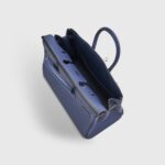Hermès Birkin 25 Togo Blue Navy Palladium Hardware - Image 4