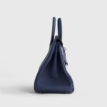 Hermès Birkin 25 Togo Blue Navy Palladium Hardware - Image 2