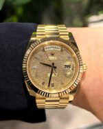 Rolex Day-Date 40 228238 Yellow Gold Diamond Pavé Dial (2025) - Image 3