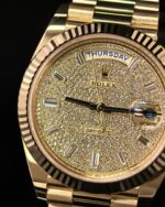 Rolex Day-Date 40 228238 Yellow Gold Diamond Pavé Dial (2025) - Image 7
