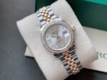 Rolex Lady-Datejust Silver Diamond Dial, Diamond Bezel, Steel & Gold, 279383RBR - Image 9