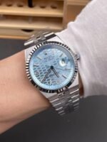 Rolex Land-Dweller 127336 Platinum Ice Blue Dial 36MM - Image 8
