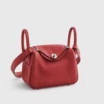 Hermès Lindy 20 Clemence Vermillon Palladium Hardware - Image 2