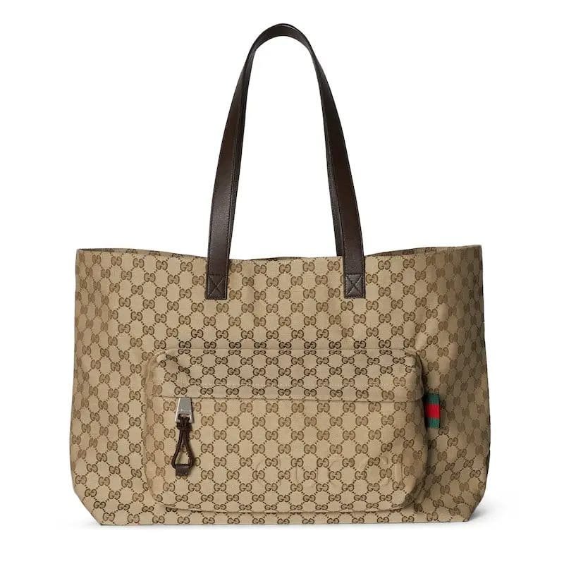 J0Ly7Rxi-9409198P7M68BXGO-1 GUCCI LARGE GG TOTE BAG - Image 1