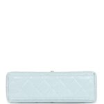 Chanel Small Kelly Shopper Light Blue Shiny Aged Calfskin Brushed Gold Hardware - Image 3