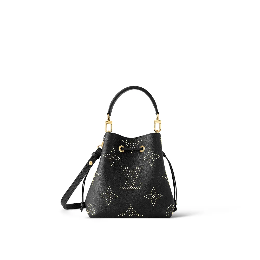 KTrjhLLJ-louis-vuitton-neonoe-bb-monogram-empreinte-leather-handbags-M46734_PM2_Front-view Louis Vuitton NÉONOÉ BB BLACK M46734 - Image 1