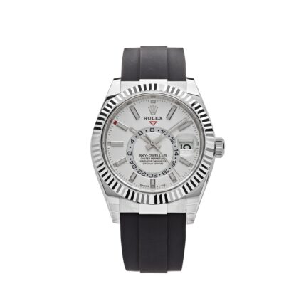 Rolex Sky-Dweller 336239 White Gold White Dial Oysterflex