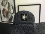 CHANEL LARGE CLASSIC HANDBAG Grained Calfskin & Silver Metal - Image 8