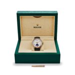 Rolex Cellini 50535 Rose Gold White Dial Moon Phase - Image 6