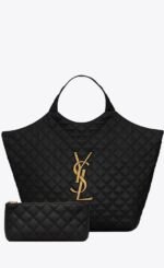 SAINT LAURENT ICARE MAXI SHOPPING BAG IN QUILTED LAMBSKIN - Image 9