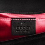 GUCCI Matelasse Velvet GG Marmont Mini Shoulder Bag (SHF-22601) - Image 7