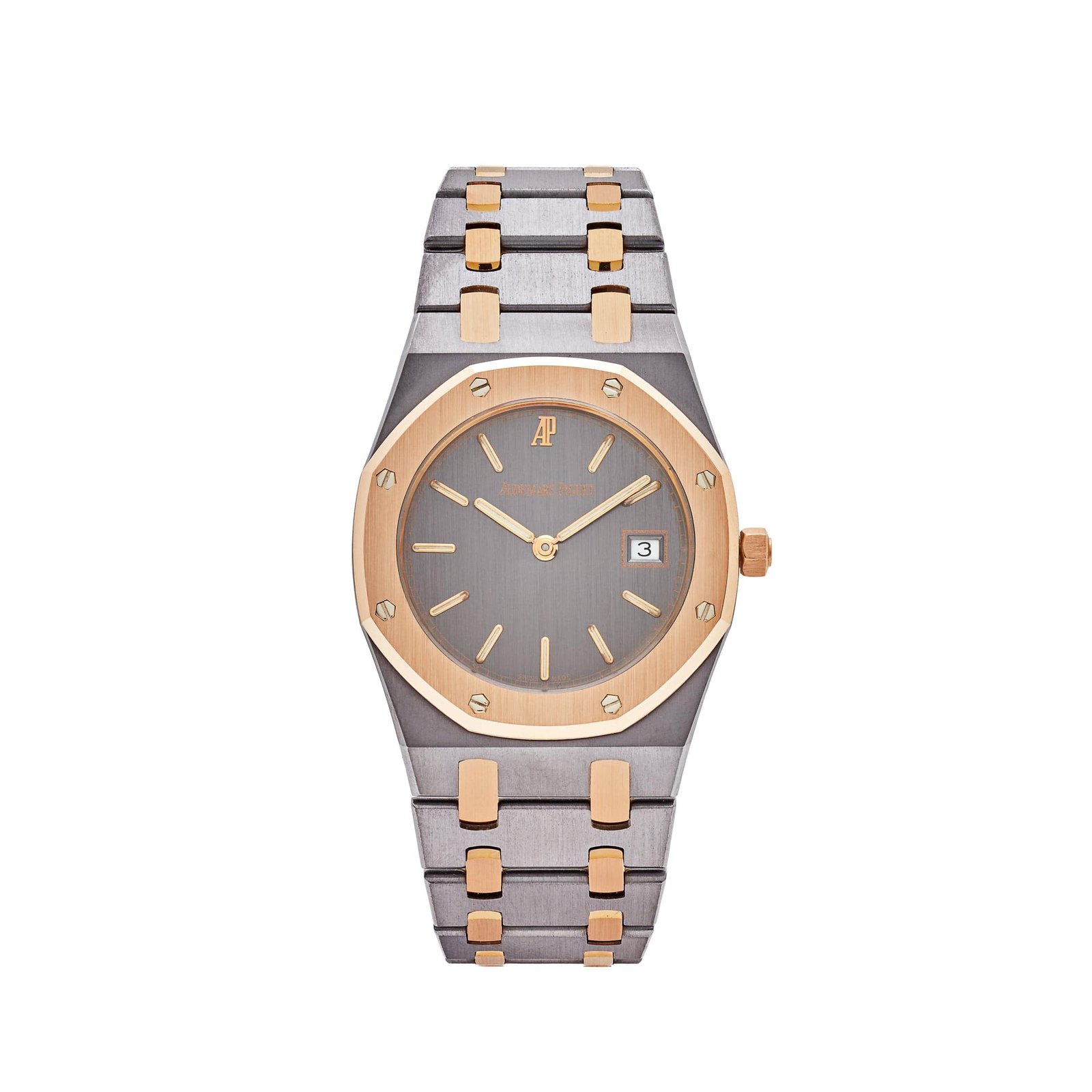 PG6EDRXJ-audemars-piguet-royal-oak-56175tr-0-0789tr-two-toned-tantalum-rose-gold-slate-dial-2000-audemars-piguet-40865914880244 Audemars Piguet Royal Oak 56175TR.0.0789TR ‘Ladies’ Two-Toned Tantalum Rose Gold Slate Dial - Image 1