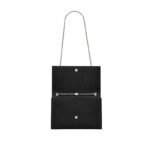 Saint Laurent Large Kate Chain Bag In Black Crocodile Embossed L - Image 4