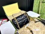GUCCI MARMONT SMALL SHOULDER BAG BLACK - Image 9