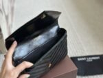 SAINT LAURENT BLACK ‘COLLEGE MINI’ SHOULDER BAG - Image 10