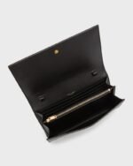 Saint Laurent Cassandra YSL Wallet on Chain in Croc Embossed Leather - Image 5