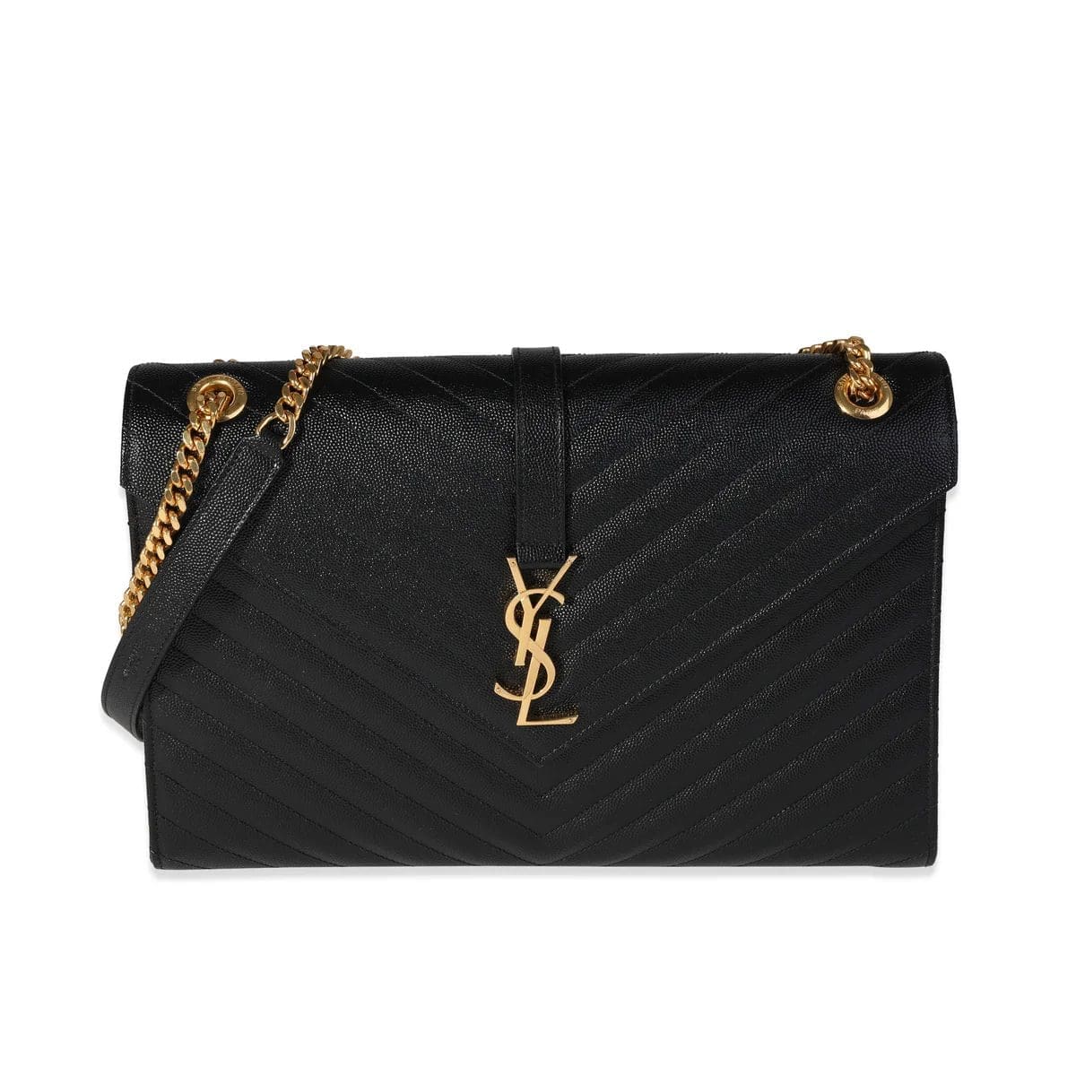 TMauXwcb-D0SGKLCO6KE8M0IYT Saint Laurent Envelope Large Bag In Quilted Grain De Poudre Embo - Image 1