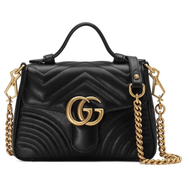 Tpt8XuNF-U@IJSDZ8I056MJ9Y1FY8X GUCCI MARMONT MINI TOP HANDLE BAG - Image 1