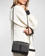 Saint Laurent Kate Small YSL Crossbody Bag in Grained Leather - Image 2