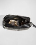 Saint Laurent Lou Medium YSL Monogram Calfskin Camera Crossbody Bag – Aged Silver Hardware - Image 5
