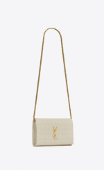 SAINT LAURENT LAMBSKIN CASSANDRE CHAIN WALLET - Image 6