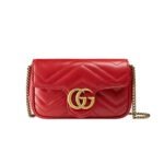 GUCCI Marmont matelasse leather super mini bag