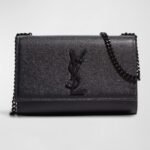 Saint Laurent Kate Small YSL Crossbody Bag in Grained Leather