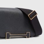 Hermès Geta Bag Chevre Black Gold Hardware - Image 7
