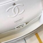 CHANEL Classic Flap Handbag SILVER METAL - Image 7