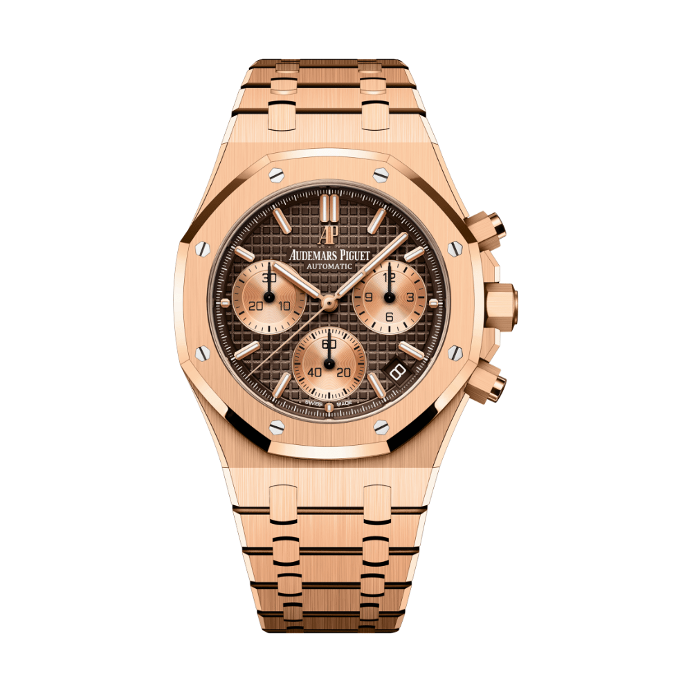 YqHYxqow-audemars-piguet-royal-oak-selfwinding-chronograph-41mm-rose-gold-brown-dial-26239or-oo-1220or-02-audemars-piguet-40260124803316 Audemars Piguet Royal Oak Selfwinding Chronograph 41mm Rose Gold Brown Dial 26239OR.OO.1220OR.02 - Image 1