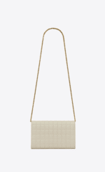 SAINT LAURENT LAMBSKIN CASSANDRE CHAIN WALLET - Image 2