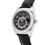 Rolex Sky-Dweller 326139 White Gold Black Dial Leather Strap - Image 3