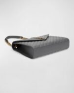 Saint Laurent Envelope Triquilt Large YSL Shoulder Bag in Grained Leather - Image 6