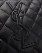 Saint Laurent ES Giant Travel Bag in Smooth Quilted Leather with Gold Hardware - Image 7