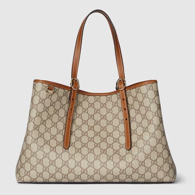 ab34a8bdc9ec7b784cec51ded2b6bb38 GUCCI EMBLEM LARGE TOTE BAG - Image 1