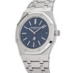 Audemars Piguet Royal Oak 16202ST.OO.1240ST.01 ‘Jumbo’ Extra-Thin 50th Anniversary Stainless Steel Blue Dial (2022) - Image 3