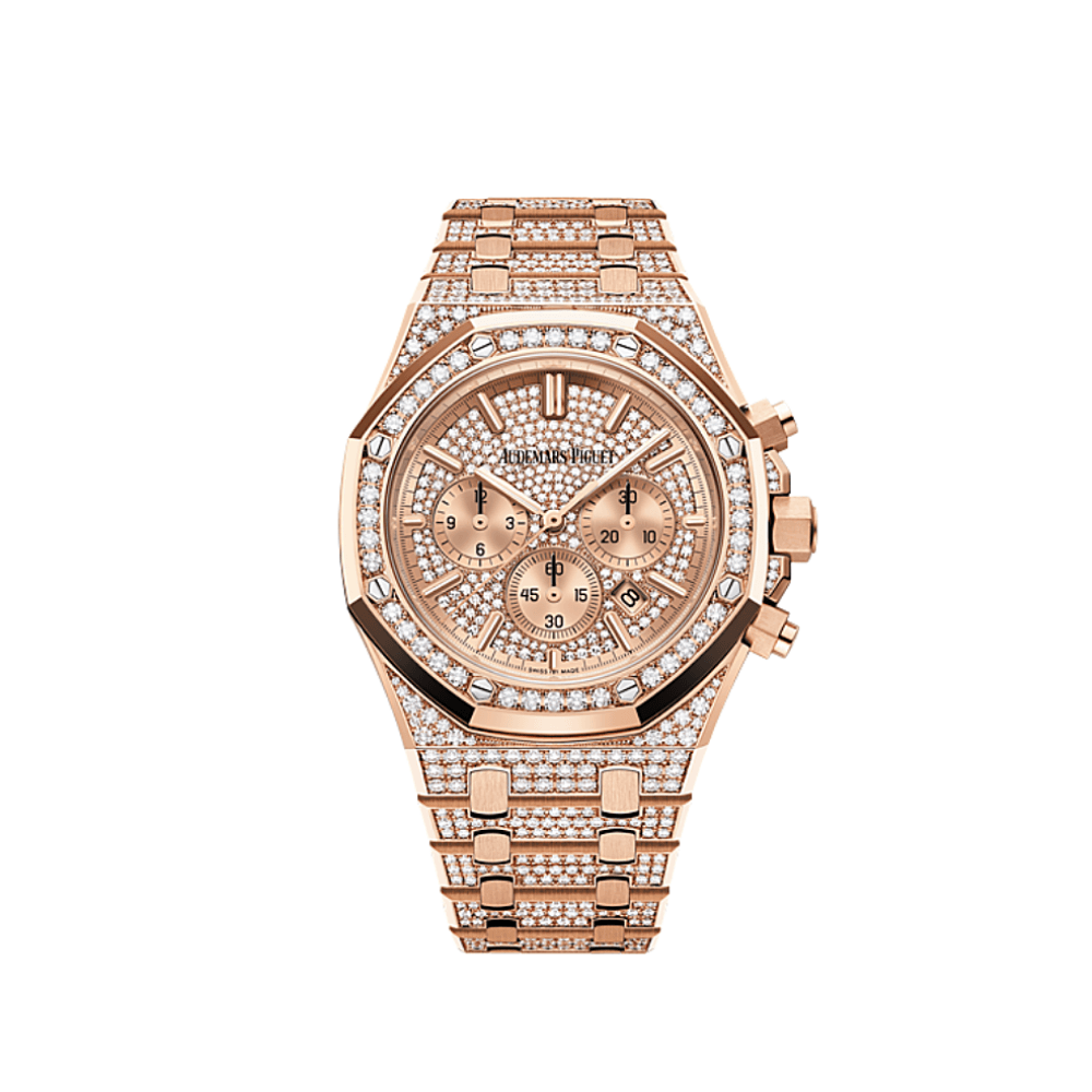 audemars-piguet-royal-oak-26333or-zz-1220or-01-chronograph-rose-gold-diamond-set-2021-audemars-piguet-40273603920116 Audemars Piguet Royal Oak 26333OR.ZZ.1220OR.01 Chronograph Rose Gold Diamond Set (2021) - Image 1